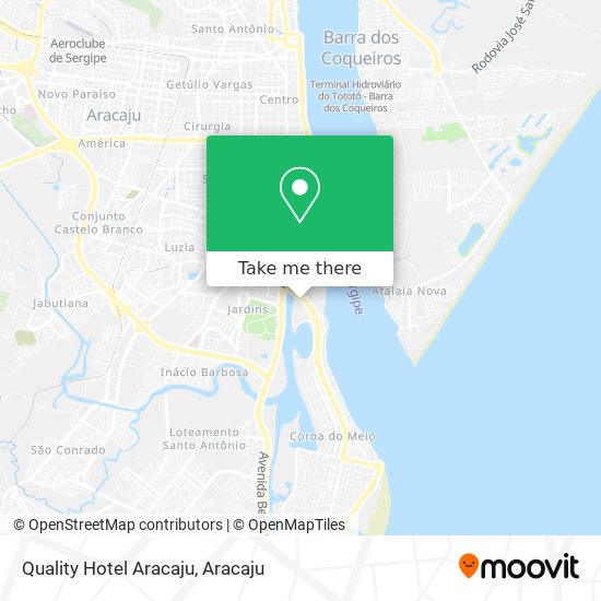 Quality Hotel Aracaju map