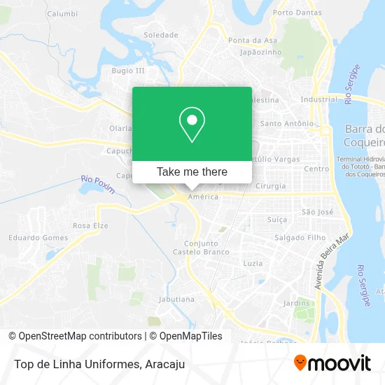 Top de Linha Uniformes map