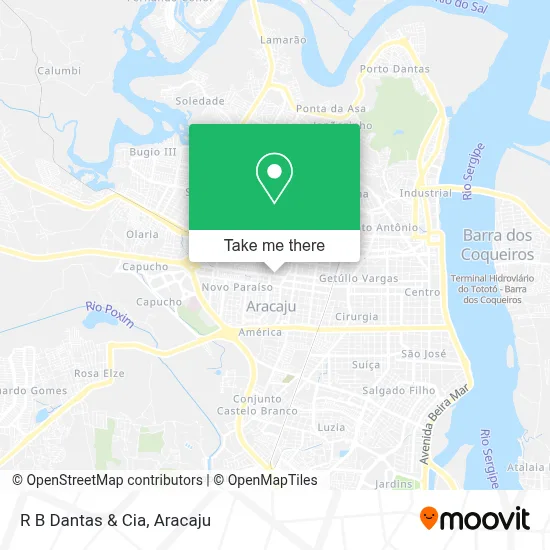 R B Dantas & Cia map