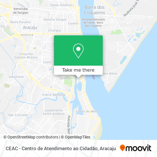 CEAC - Centro de Atendimento ao Cidadão map