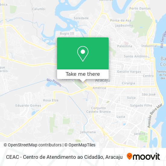 Mapa CEAC - Centro de Atendimento ao Cidadão