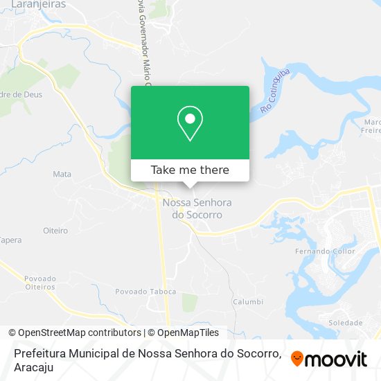 Mapa Prefeitura Municipal de Nossa Senhora do Socorro