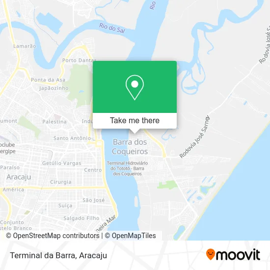 Terminal da Barra map