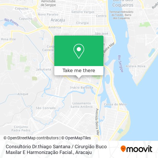 Consultório Dr.thiago Santana / Cirurgião Buco Maxilar E Harmonização Facial. map