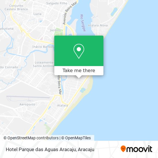 Hotel Parque das Aguas Aracaju map