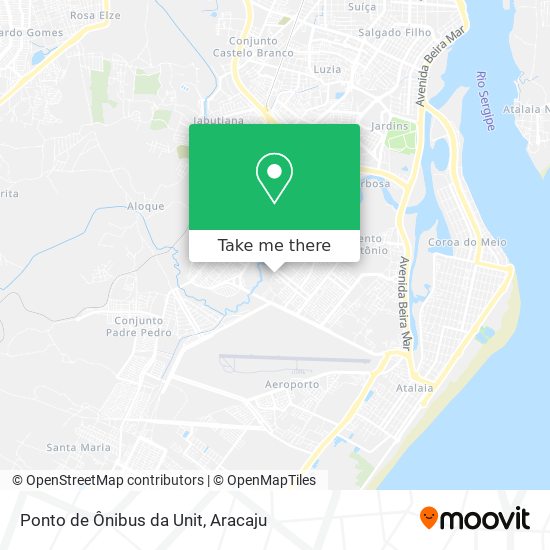 Mapa Ponto de Ônibus da Unit