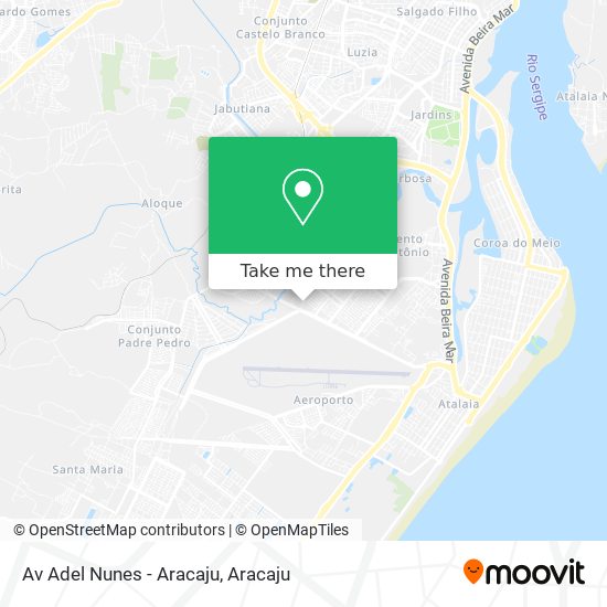 Mapa Av Adel Nunes - Aracaju