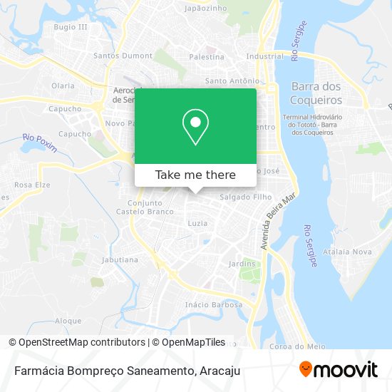 Mapa Farmácia Bompreço Saneamento