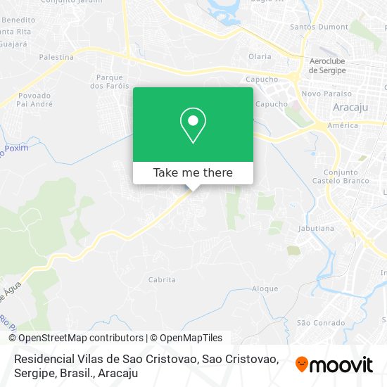 Residencial Vilas de Sao Cristovao, Sao Cristovao, Sergipe, Brasil. map