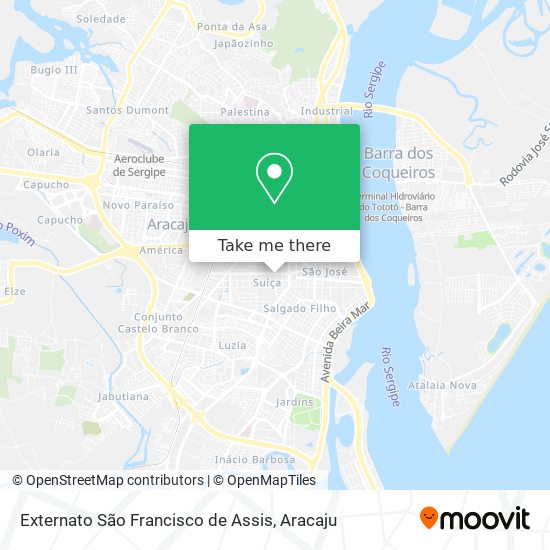 Mapa Externato São Francisco de Assis