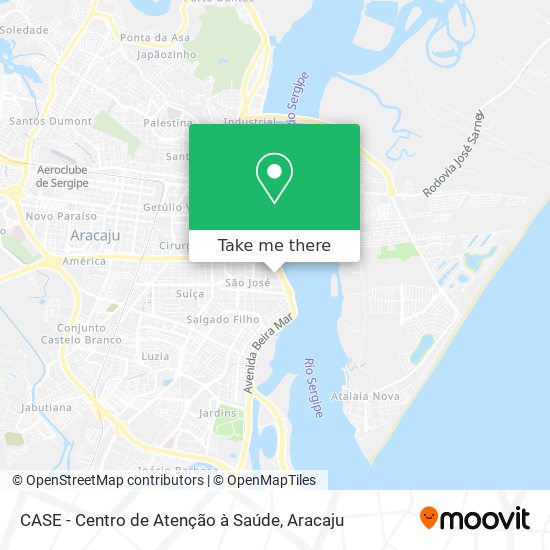 CASE - Centro de Atenção à Saúde map