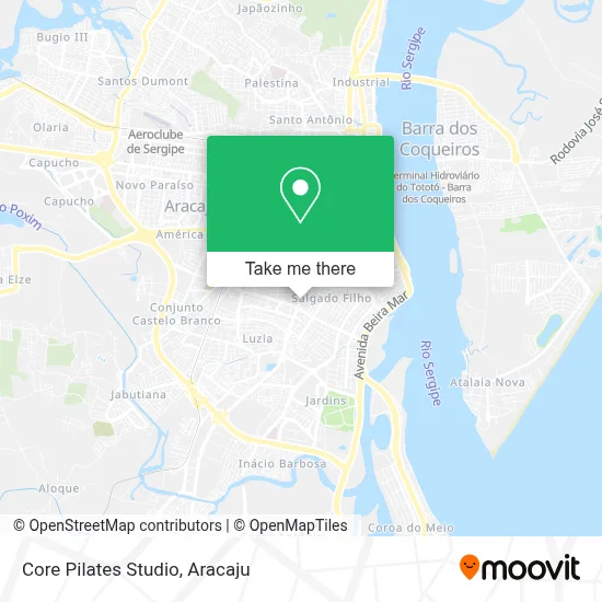 Core Pilates Studio map