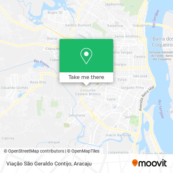 Viação São Geraldo Contijo map