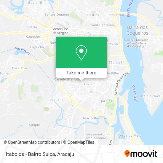 Itabolos - Bairro Suiça map