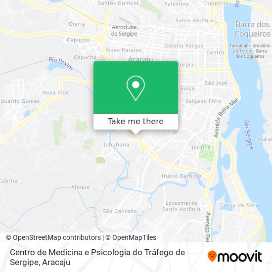 Centro de Medicina e Psicologia do Tráfego de Sergipe map