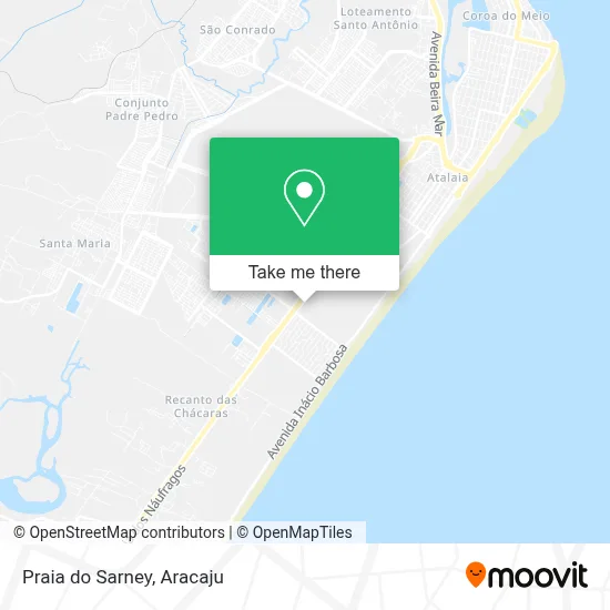 Praia do Sarney map