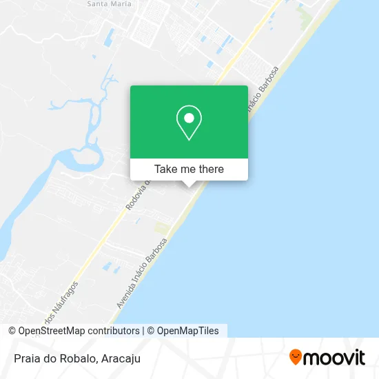 Praia do Robalo map