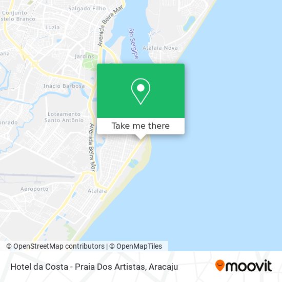 Mapa Hotel da Costa - Praia Dos Artistas