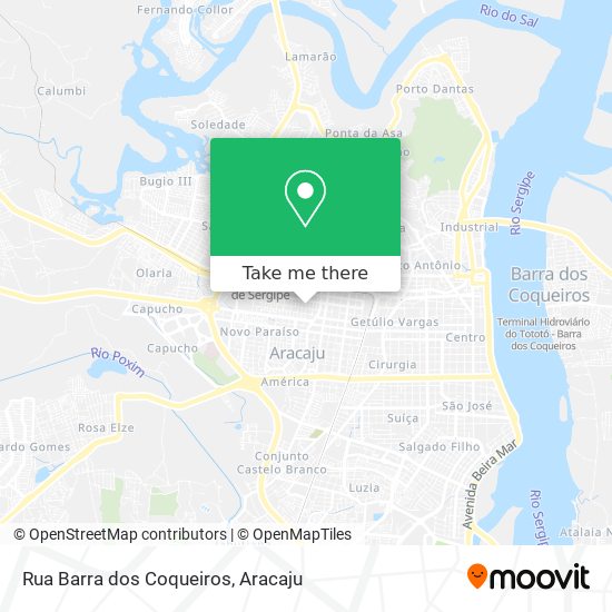 Mapa Rua Barra dos Coqueiros