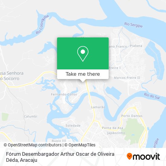 Fórum Desembargador Arthur Oscar de Oliveira Déda map