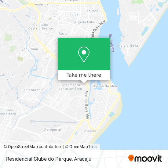 Mapa Residencial Clube do Parque