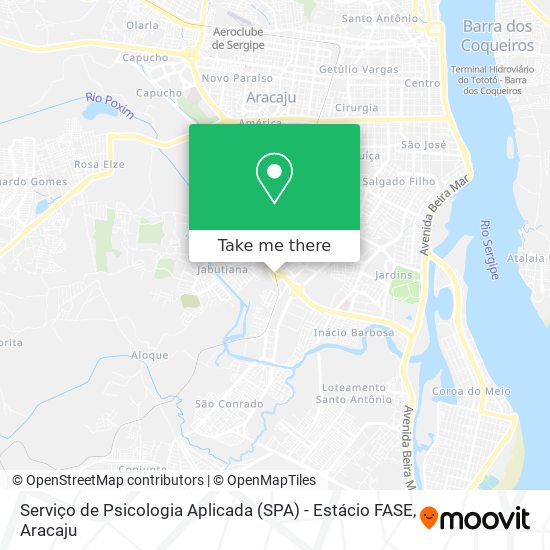 Serviço de Psicologia Aplicada (SPA) - Estácio FASE map