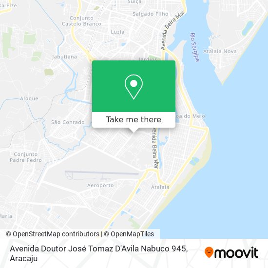 Avenida Doutor José Tomaz D'Avila Nabuco 945 map
