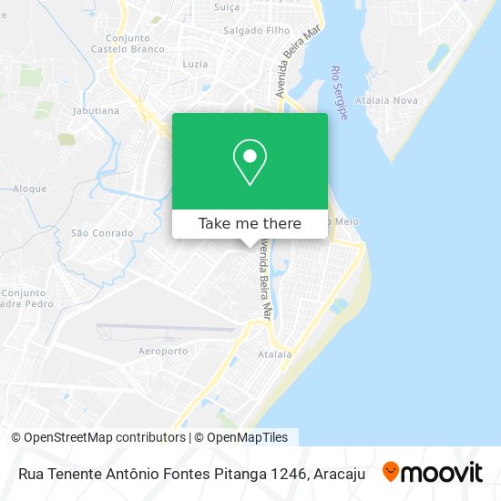 Mapa Rua Tenente Antônio Fontes Pitanga 1246