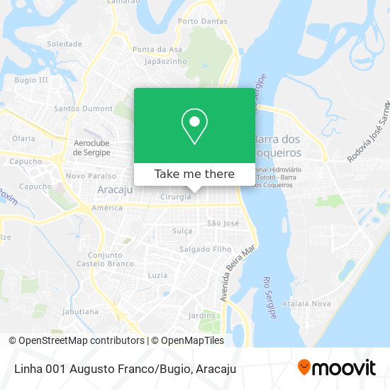 Mapa Linha 001 Augusto Franco/Bugio