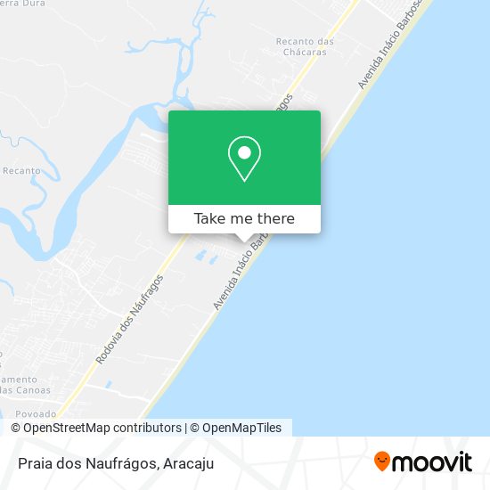 Praia dos Naufrágos map