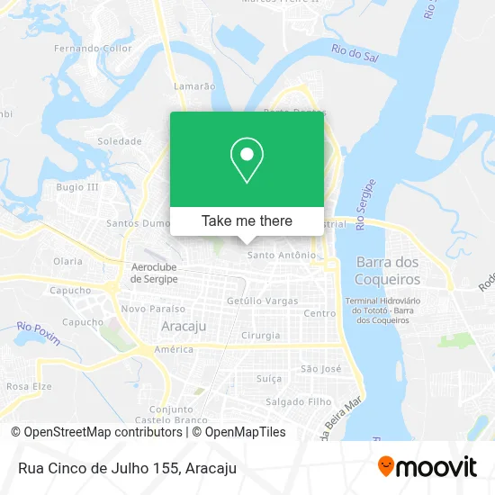 Rua Cinco de Julho 155 map