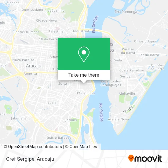 Cref Sergipe map