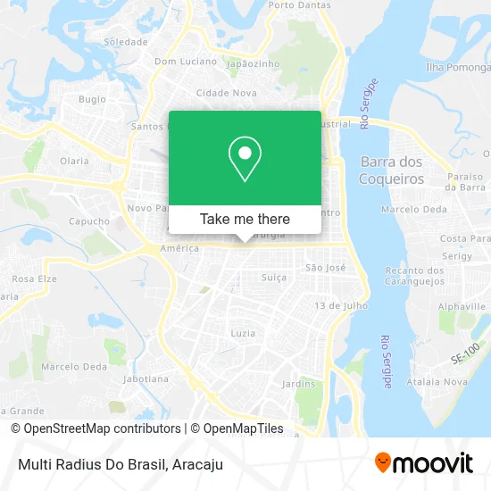 Multi Radius Do Brasil map
