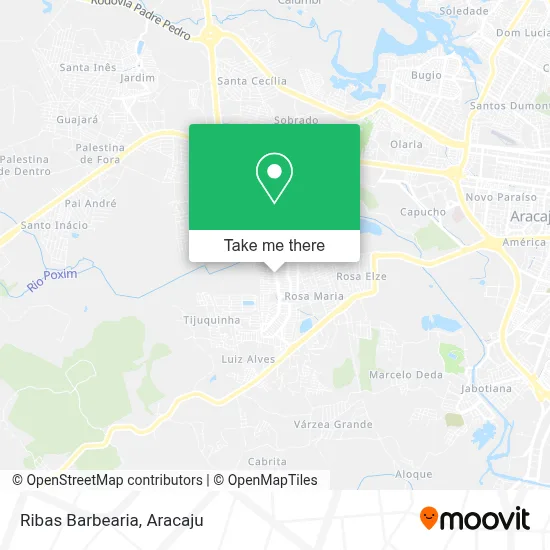 Ribas Barbearia map