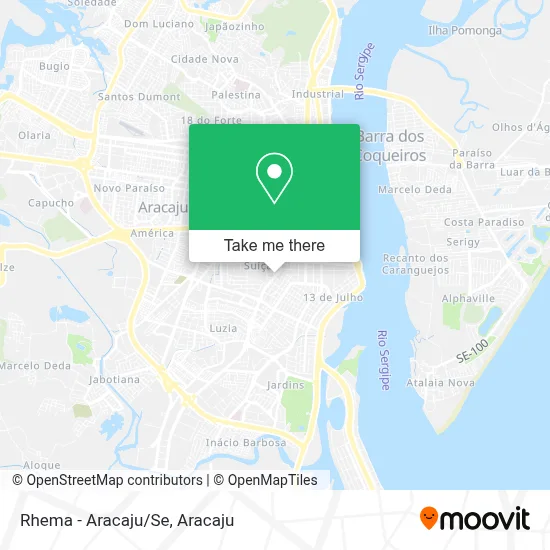 Rhema - Aracaju/Se map