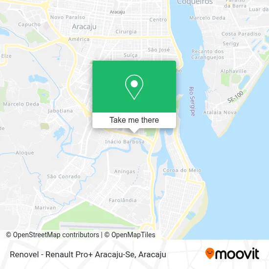 Renovel - Renault Pro+ Aracaju-Se map