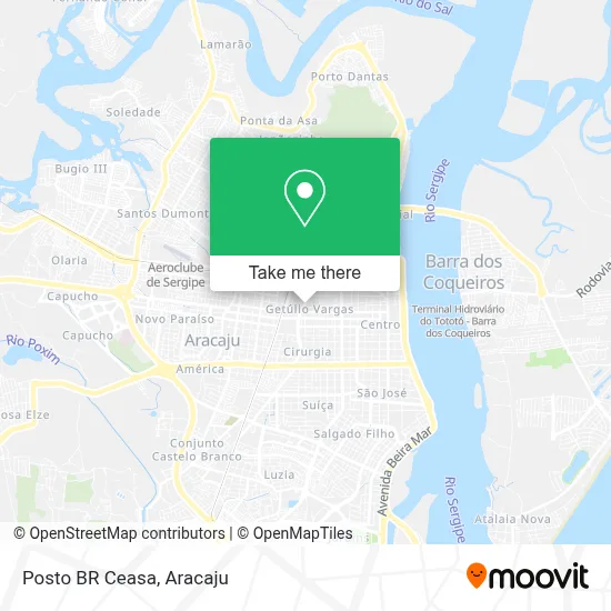 Posto BR Ceasa map