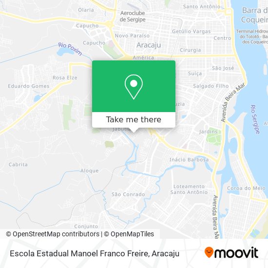 Mapa Escola Estadual Manoel Franco Freire