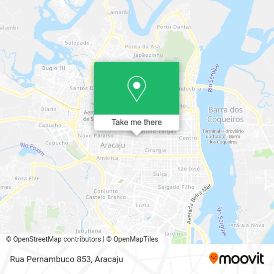 Rua Pernambuco 853 map