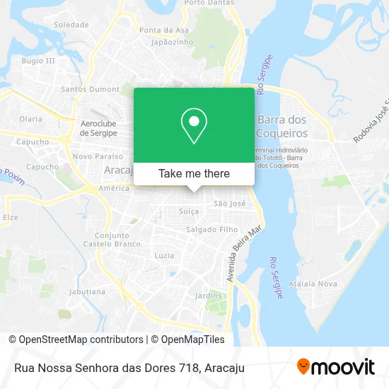 Rua Nossa Senhora das Dores 718 map