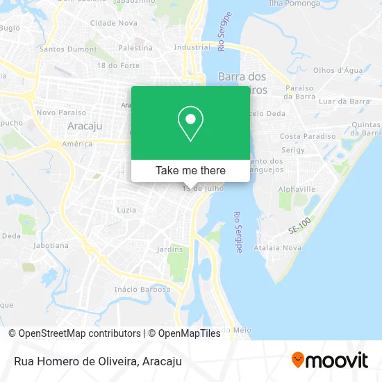 Rua Homero de Oliveira map