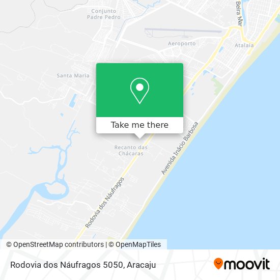 Mapa Rodovia dos Náufragos 5050