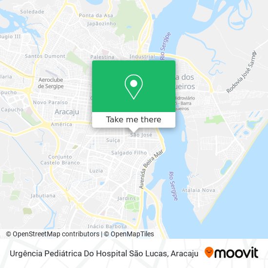 Urgência Pediátrica Do Hospital São Lucas map