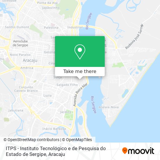Mapa ITPS - Instituto Tecnológico e de Pesquisa do Estado de Sergipe
