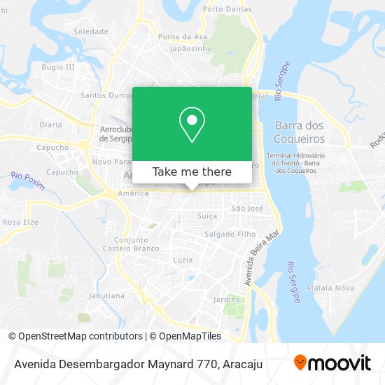 Mapa Avenida Desembargador Maynard 770