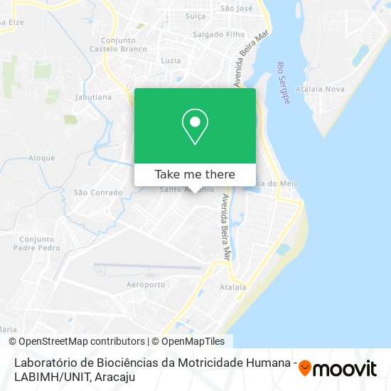 Laboratório de Biociências da Motricidade Humana -LABIMH / UNIT map
