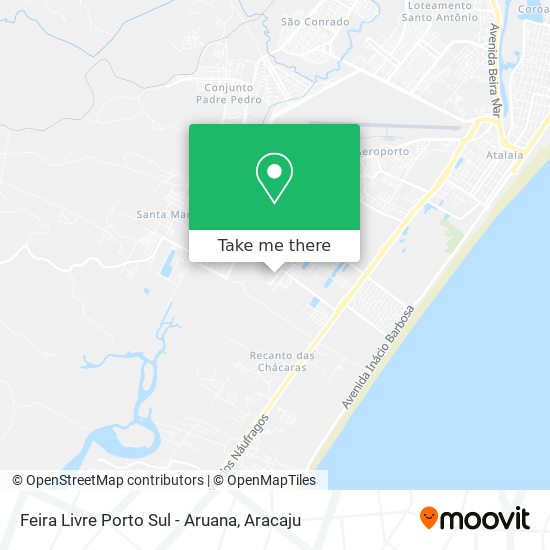 Feira Livre Porto Sul - Aruana map