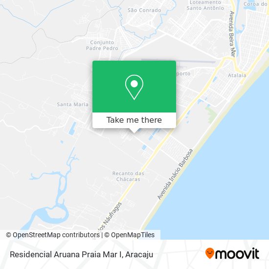 Residencial Aruana Praia Mar I map