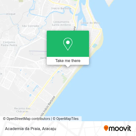 Academia da Praia map