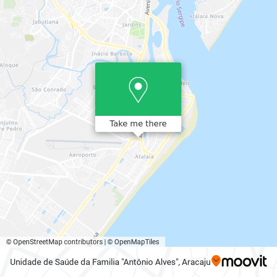 Mapa Unidade de Saúde da Familia "Antônio Alves"